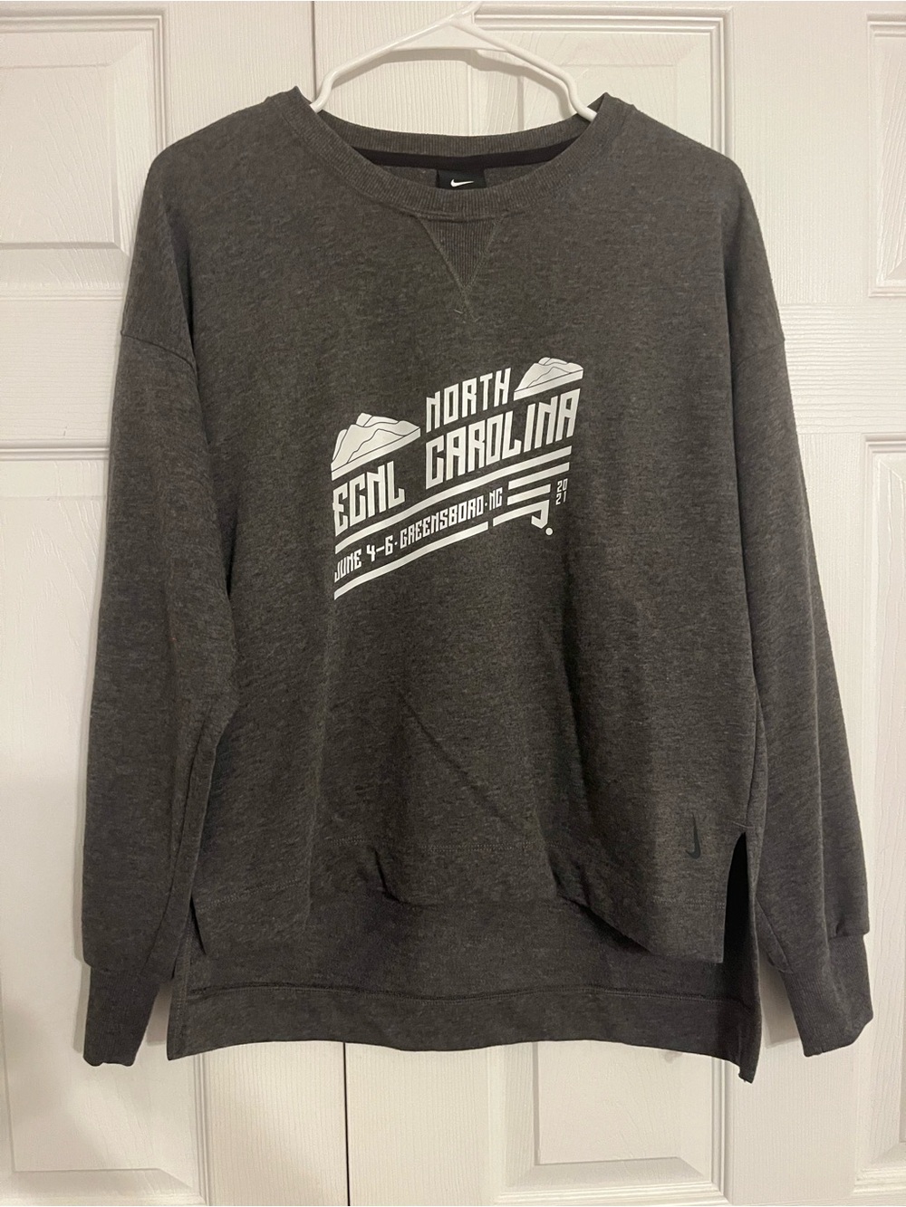 Nike Women's Charcoal Gray Crewneck Sweatshirt